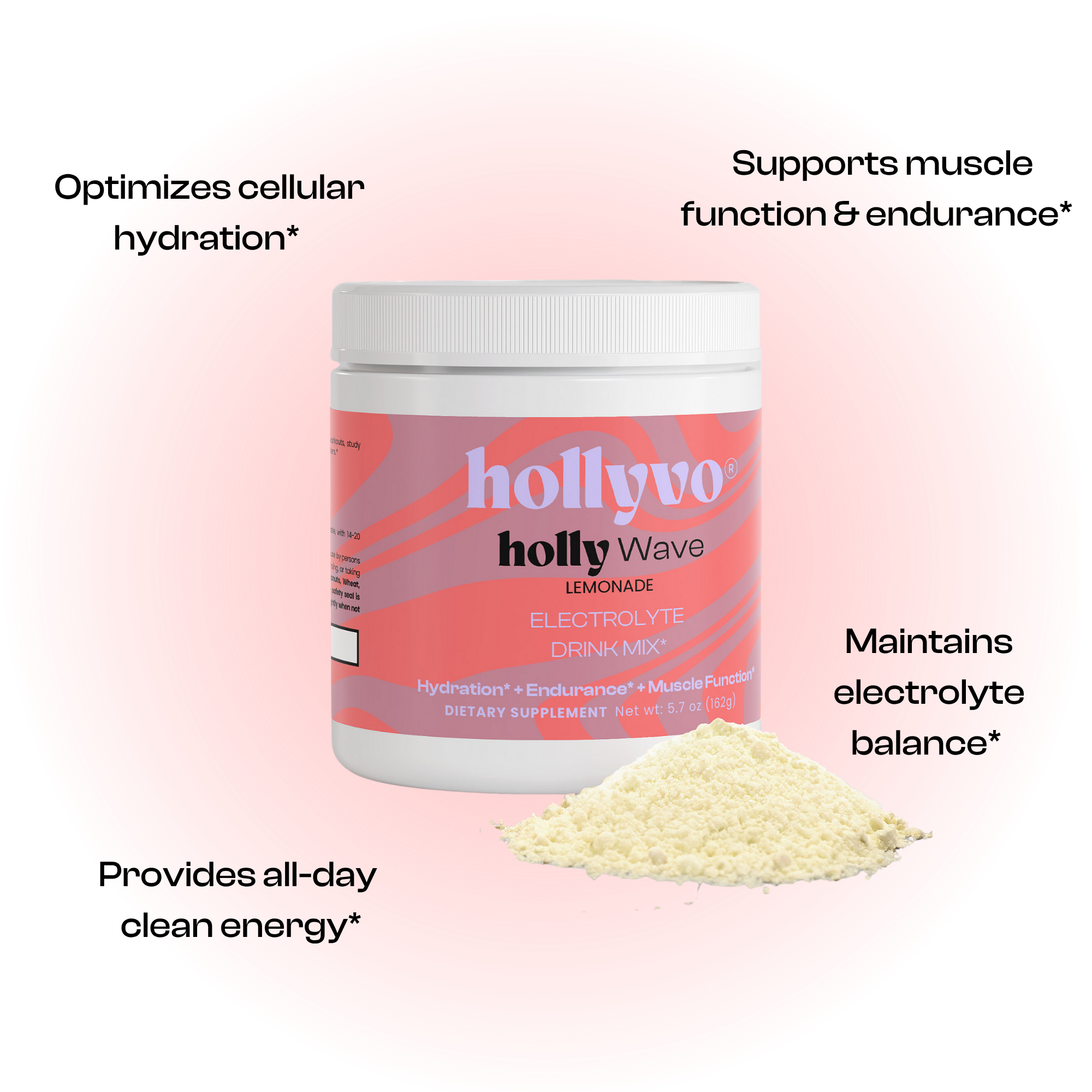 holly wave hydration powder lemonade