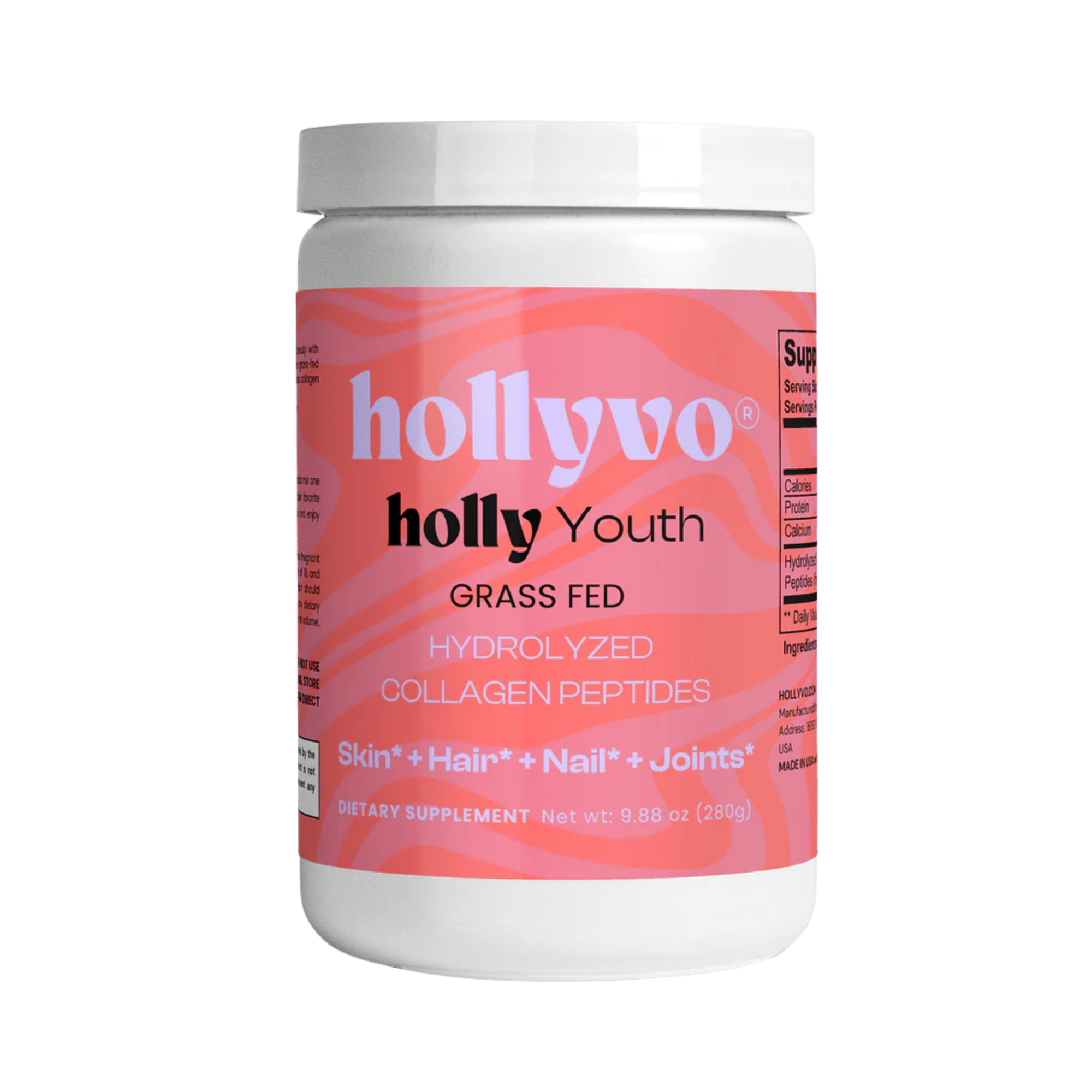 holly youth grass-fed hydrolyzed collagen peptides